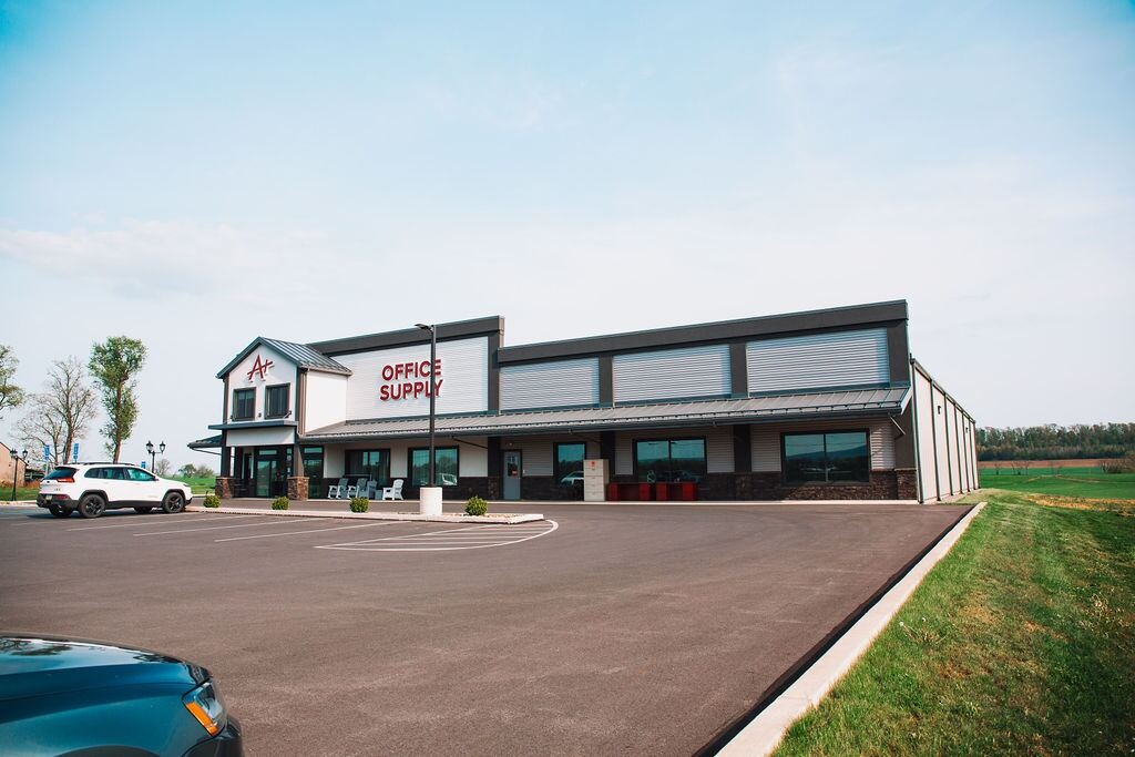 Office supply store building by Martin's Construction